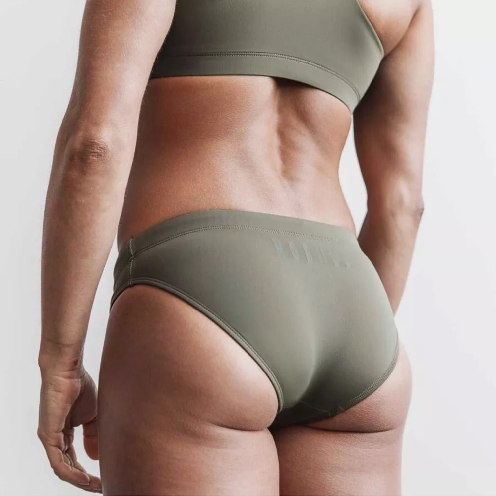 NWT NOBULL Women’s Swim Bikini Bottom - Small - Army Green